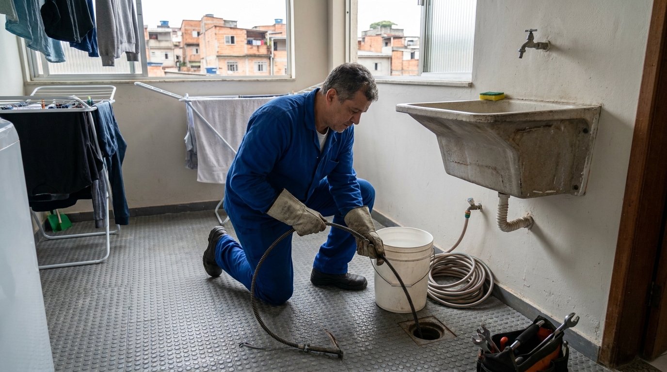 Desentupimento de Ralos Externos no Cazeca, Uberlândia‑MG